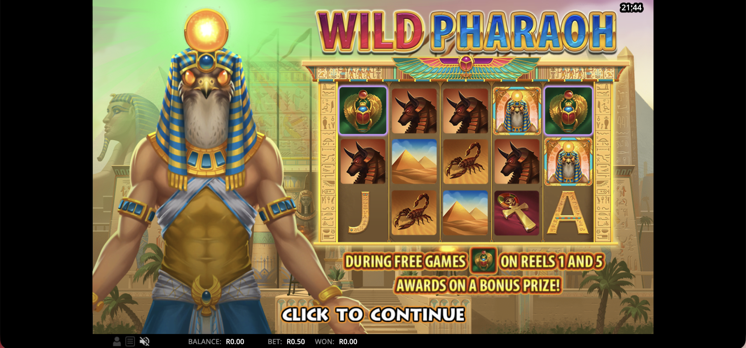 Wild Pharaoh screenshot 2026 07 28 at 21.44.42